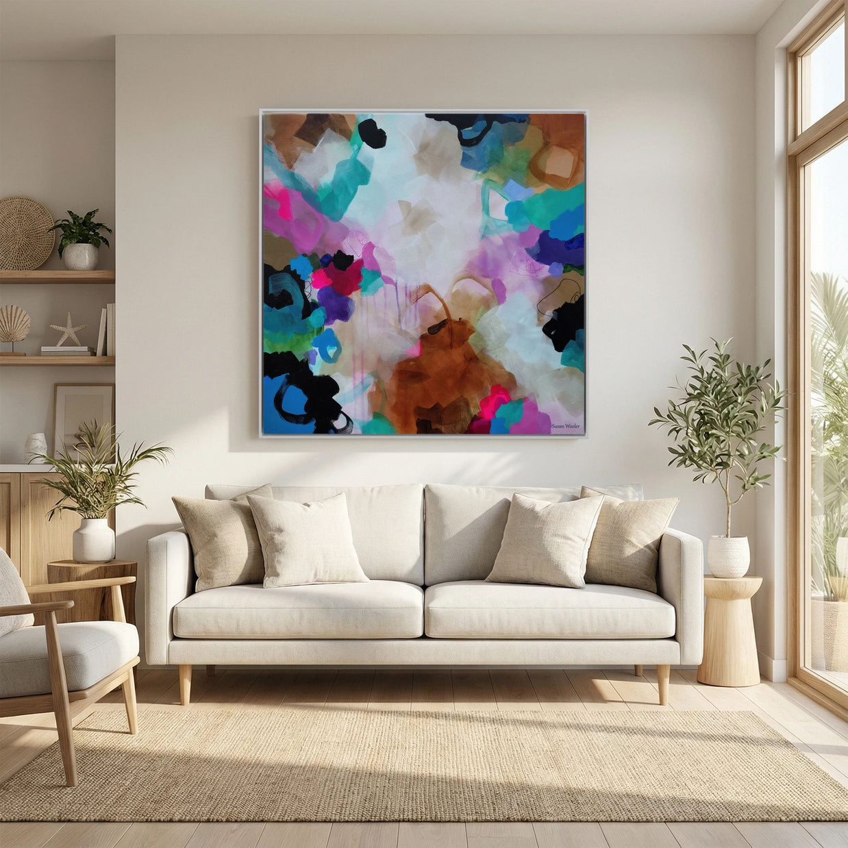 Where the Land Breathes - Framed Canvas Print