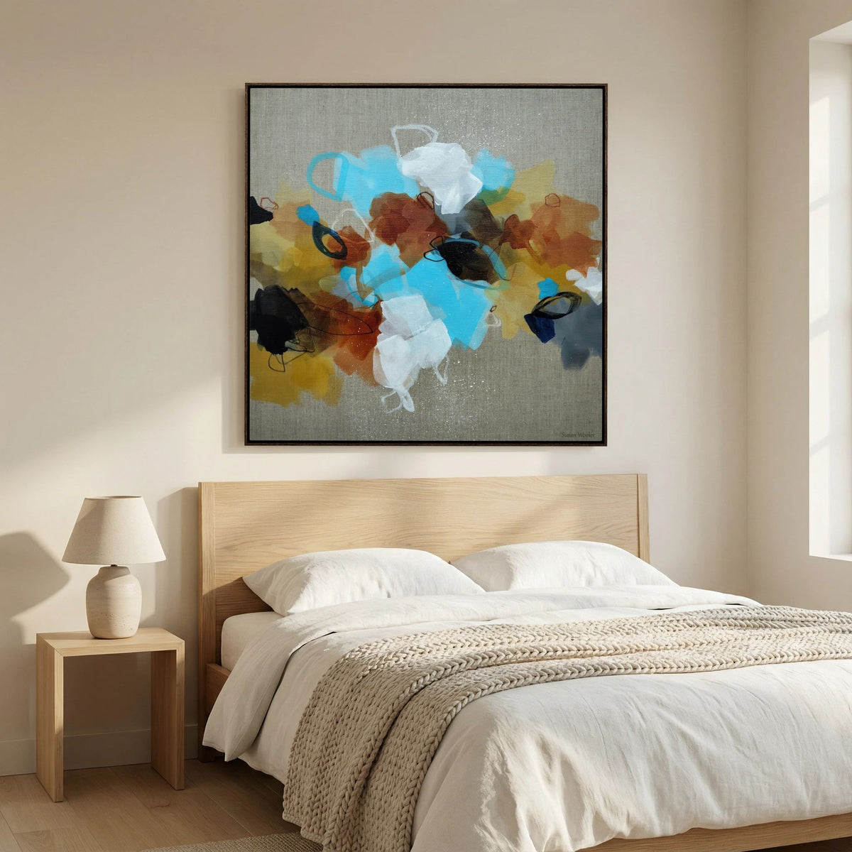 Moving Forward I - Framed Canvas Print