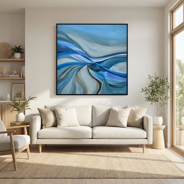 Confluence - Framed Canvas Print