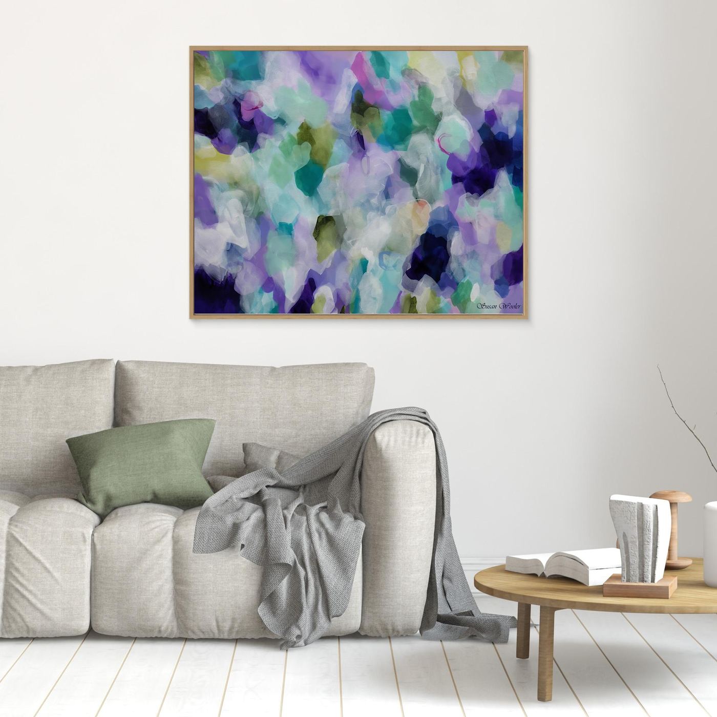 Lavender Dreams II - Framed Canvs Print by Susan Wooler