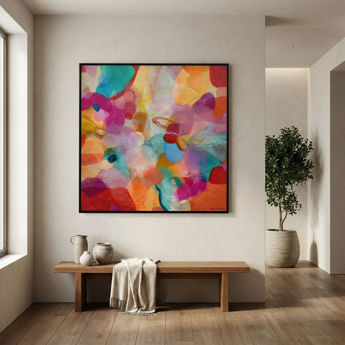 Just Within Reach - Framed Canvas Print