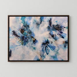 Whispering Petals - Framed Canvas Print