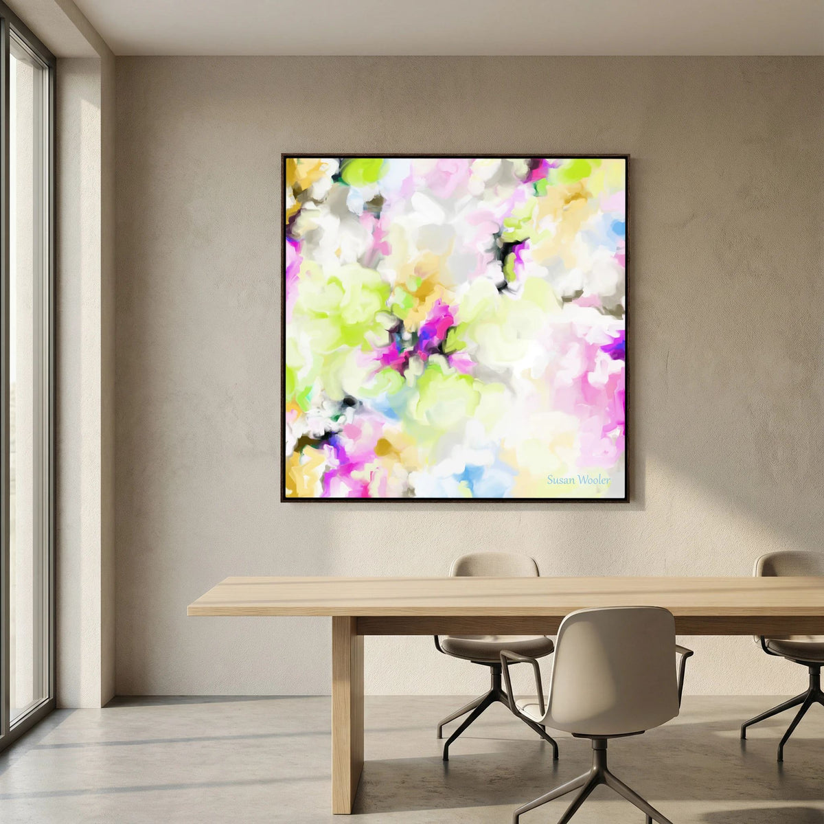 Whispering Petals - Framed Canvas Print