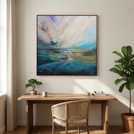 Silent Drift - Framed Canvas Print