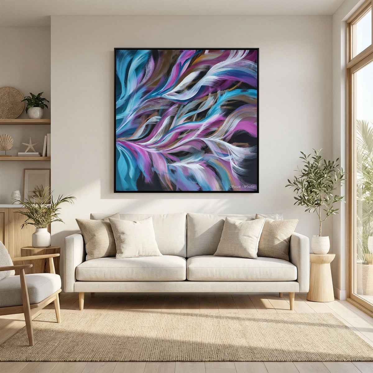 Kinetic - Framed Canvas Print
