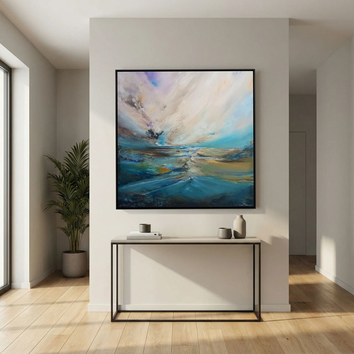 Silent Drift - Framed Canvas Print