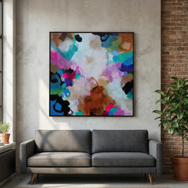 Where the Land Breathes - Framed Canvas Print