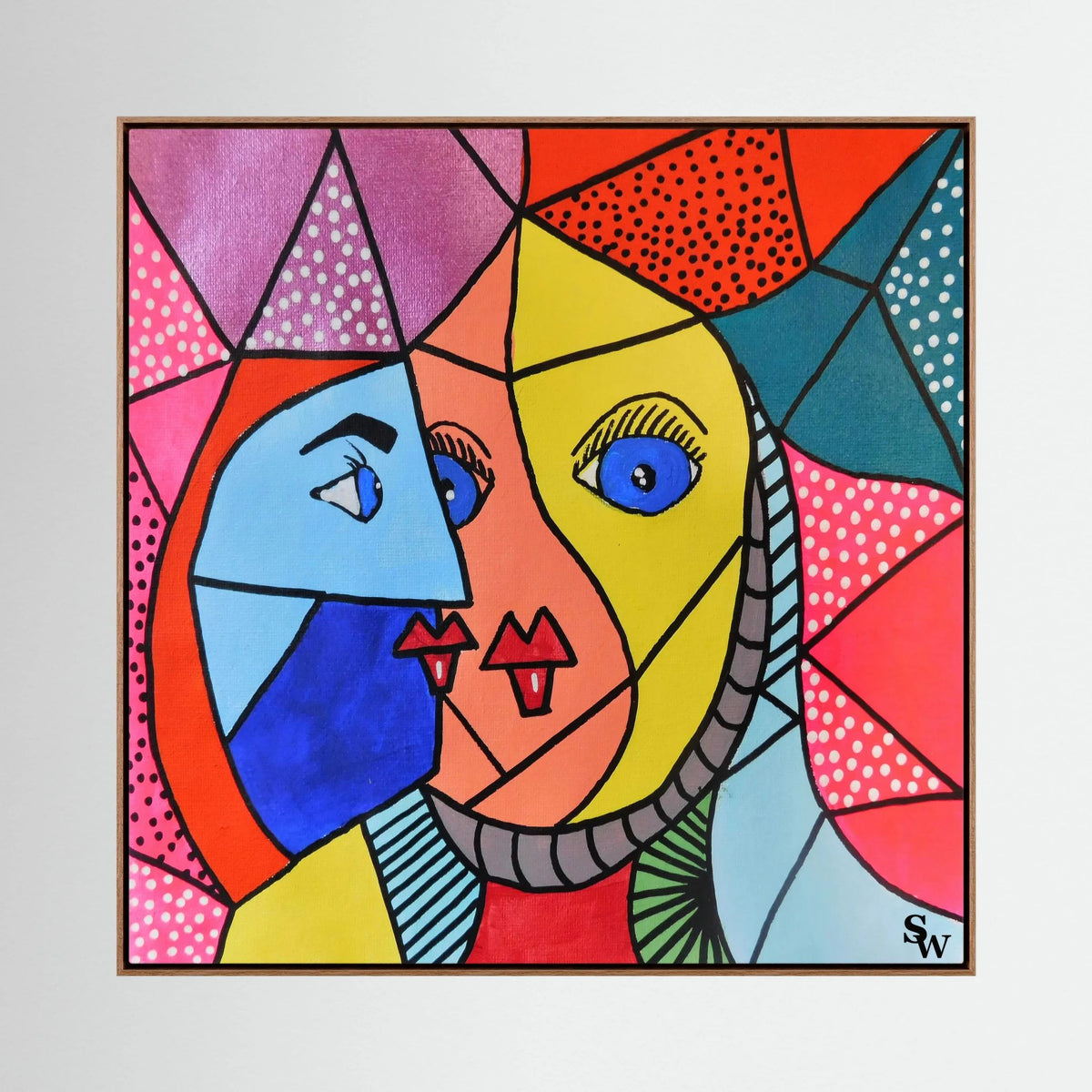 The Modern Muse - Framed Canvas Print