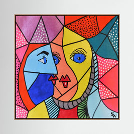 The Modern Muse - Framed Canvas Print