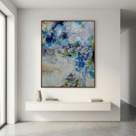 Exhaled Emotions - Framed Canvas Print