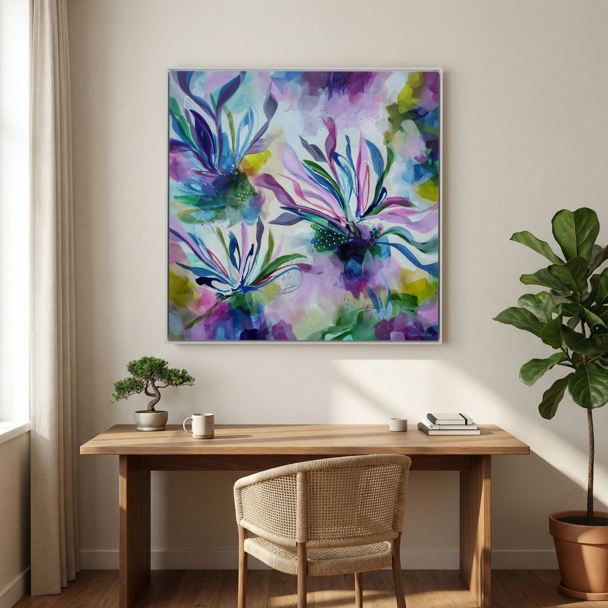 Forever in Bloom - Framed Canvas Print