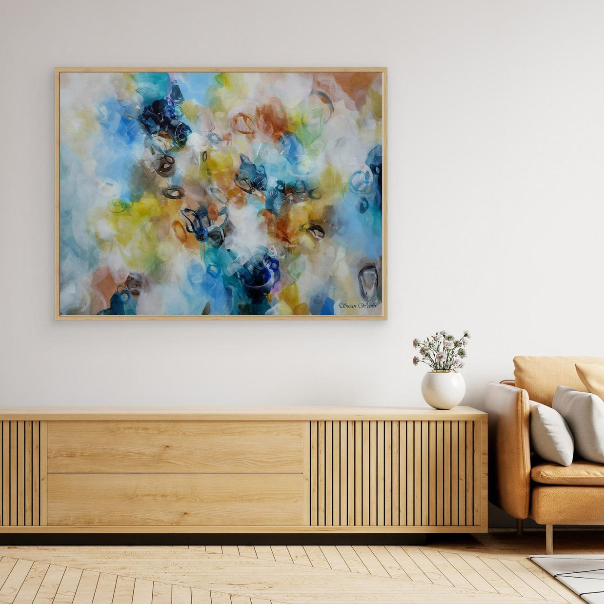 A Thousand Moments II - Framed Canvas Print by Susan Wooler