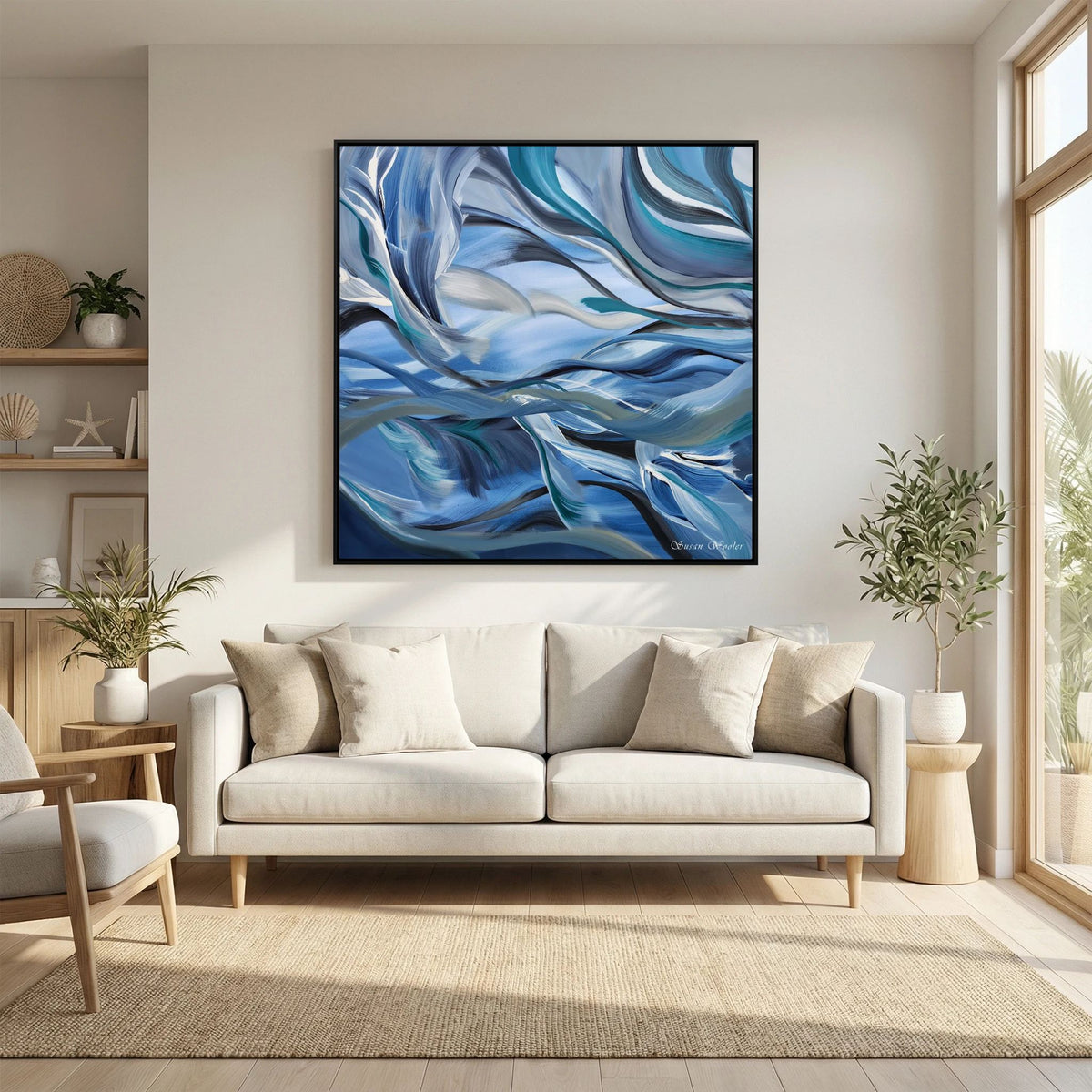Surge - Framed Canvas Print
