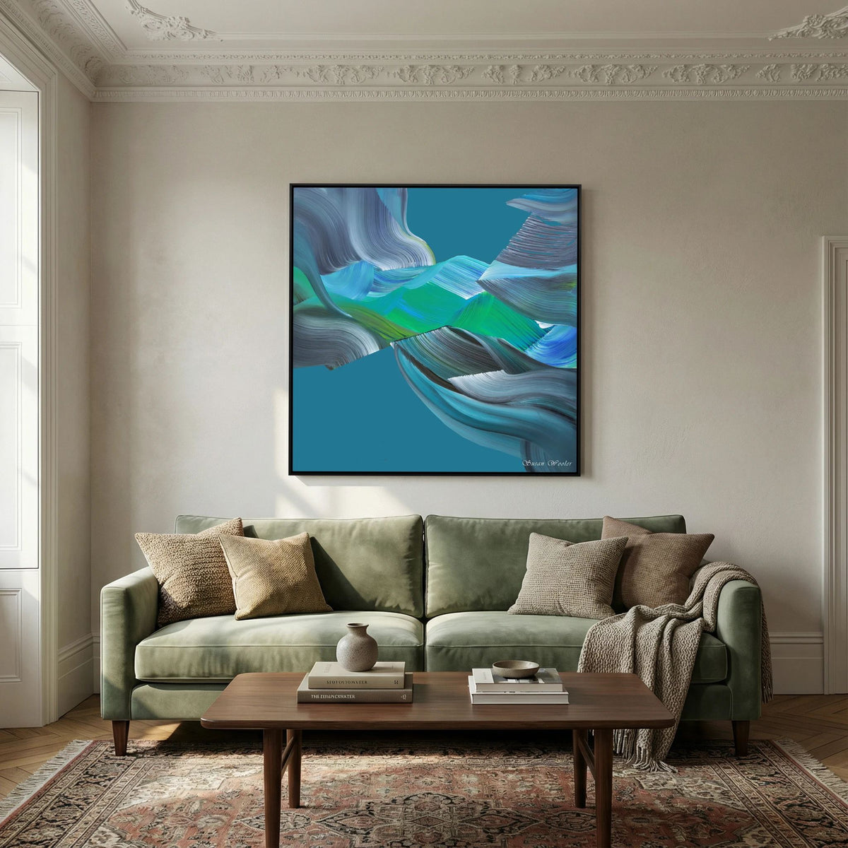 Meridian - Framed Canvas Print