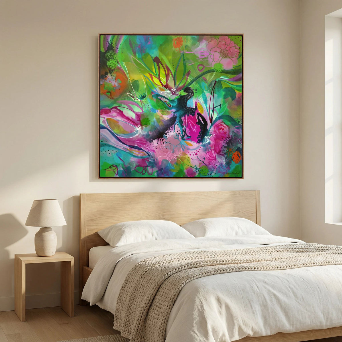 Free as the Wildflowers - Framed Canvas Print