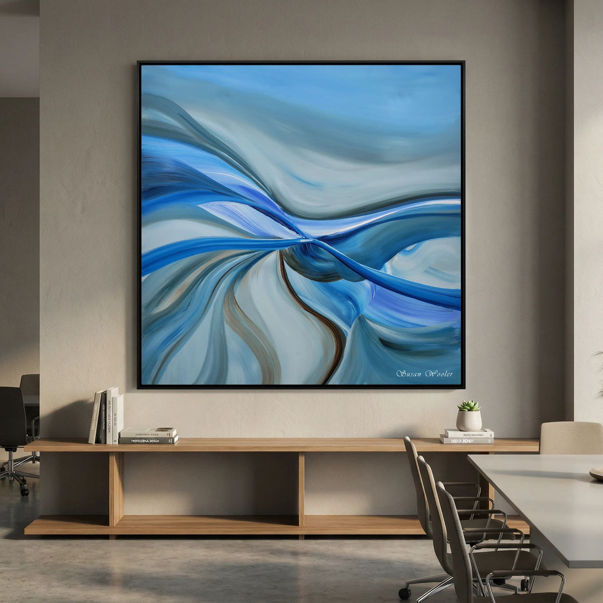 Confluence - Framed Canvas Print