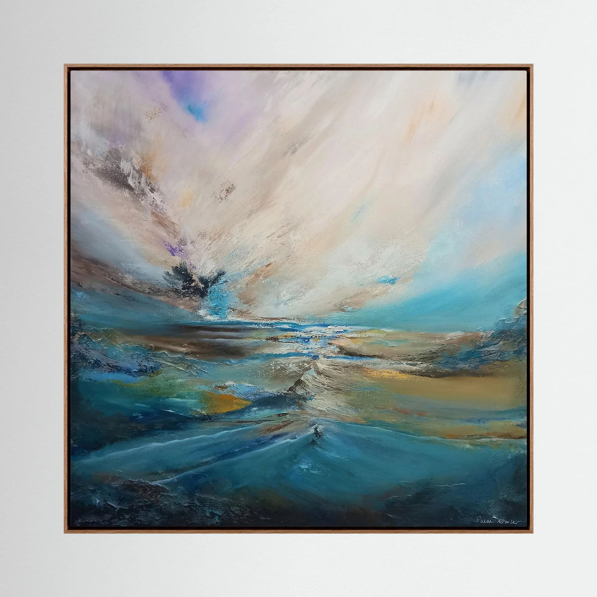 Silent Drift - Framed Canvas Print