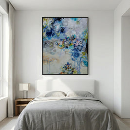 Exhaled Emotions - Framed Canvas Print