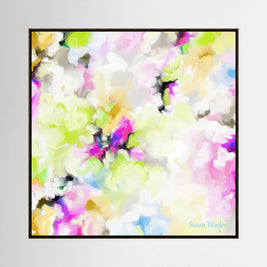 Whispering Petals - Framed Canvas Print
