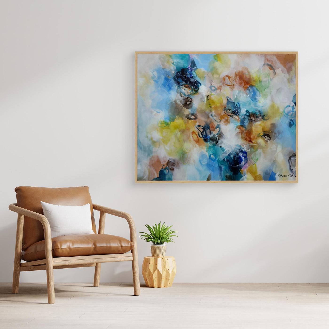 A Thousand Moments II - Framed Canvas Print by Susan Wooler