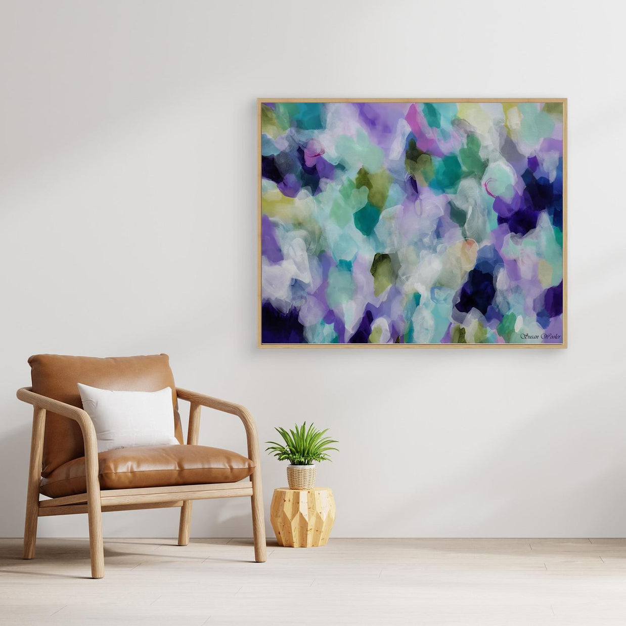 Lavender Dreams II - Framed Canvs Print by Susan Wooler