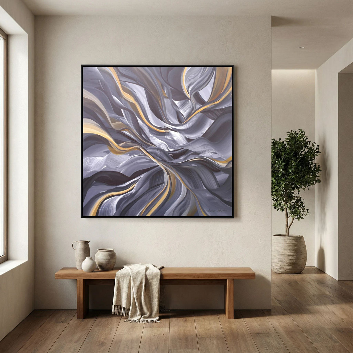Aura - Framed Canvas Print