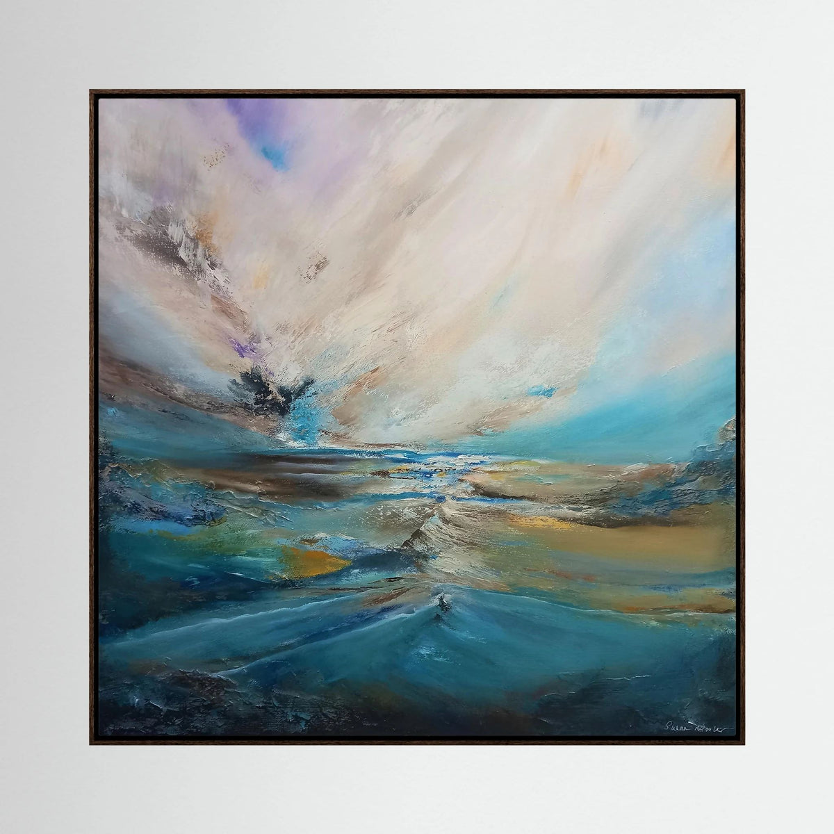 Silent Drift - Framed Canvas Print