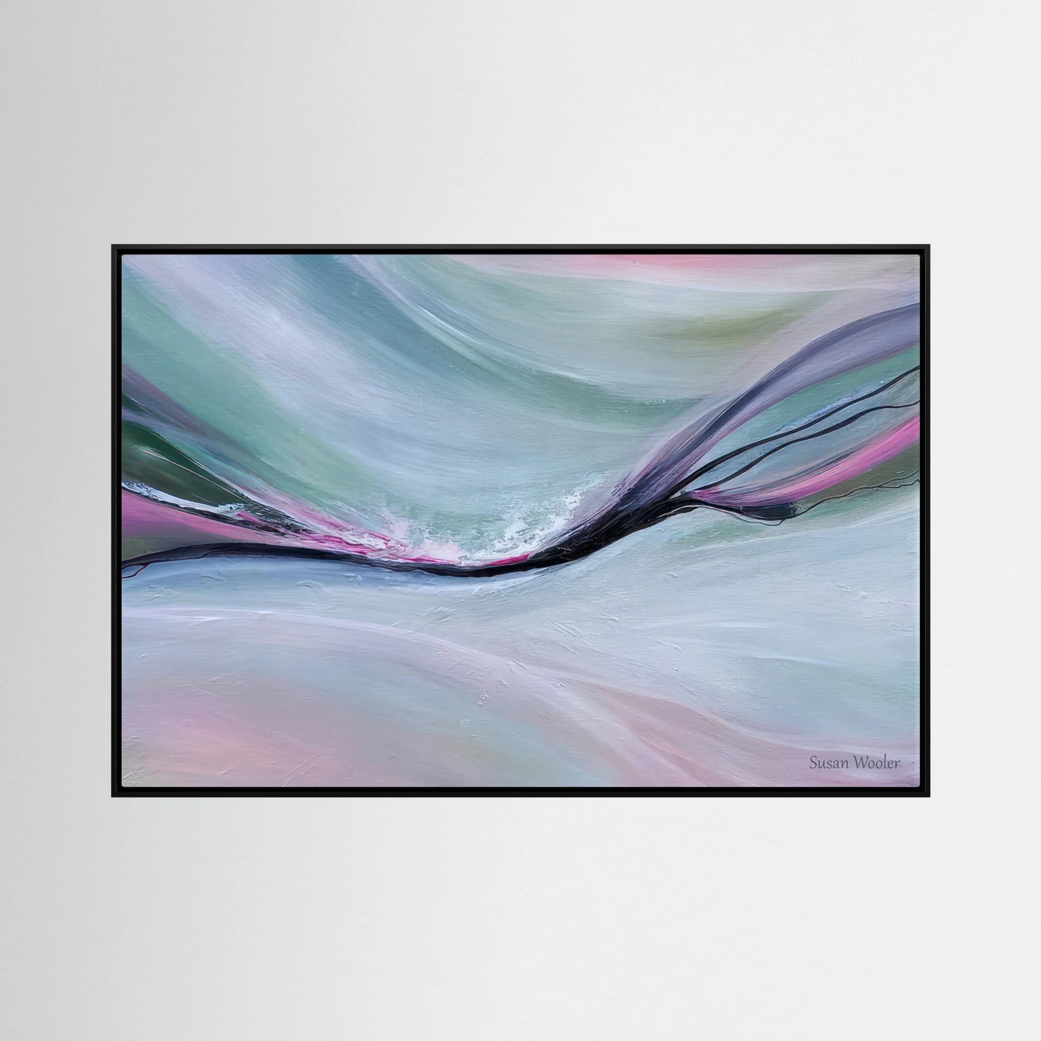 Night Sky - Framed Canvas Print
