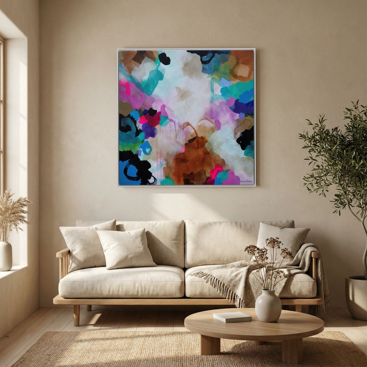 Where the Land Breathes - Framed Canvas Print