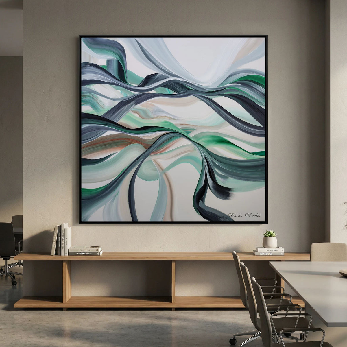 Undulation - Framed Canvas Print
