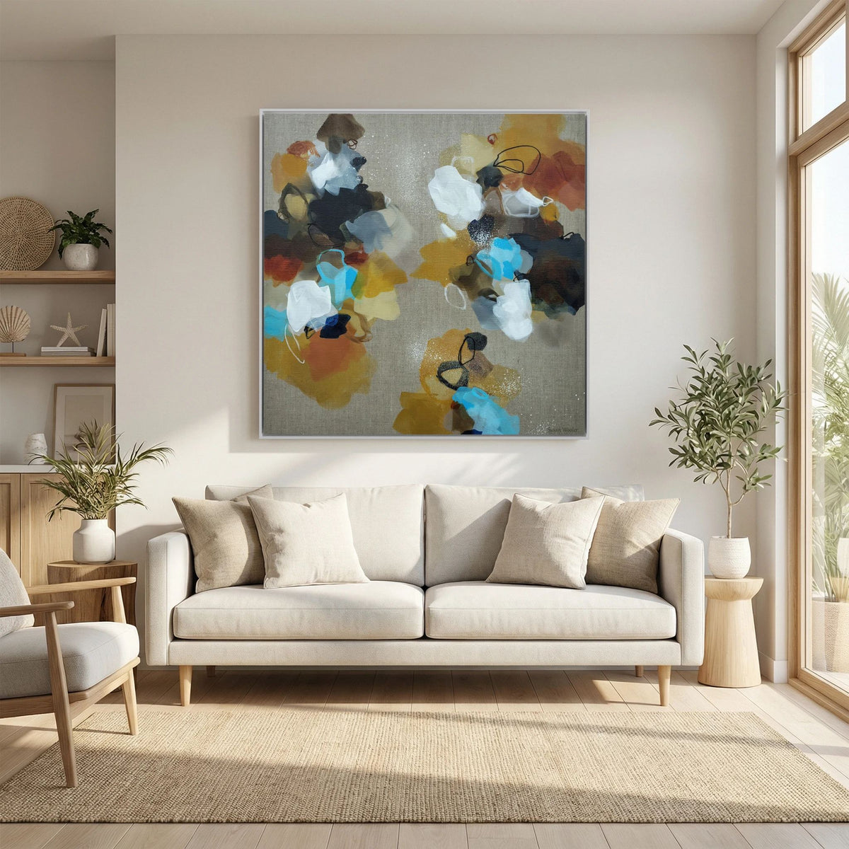 Moving Forward II - Framed Canvas Print