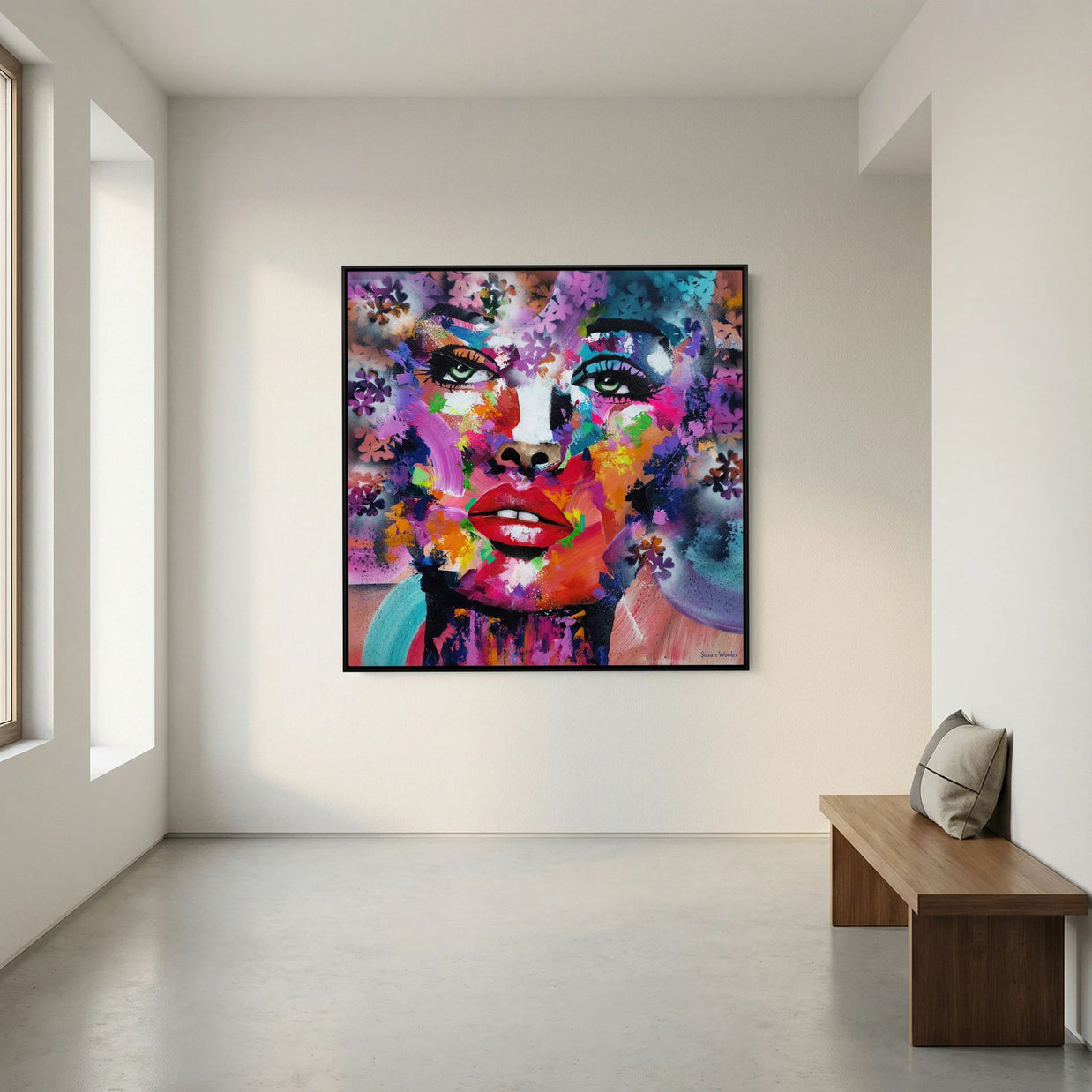 Spectrum of a Soul - Framed Canvas Print