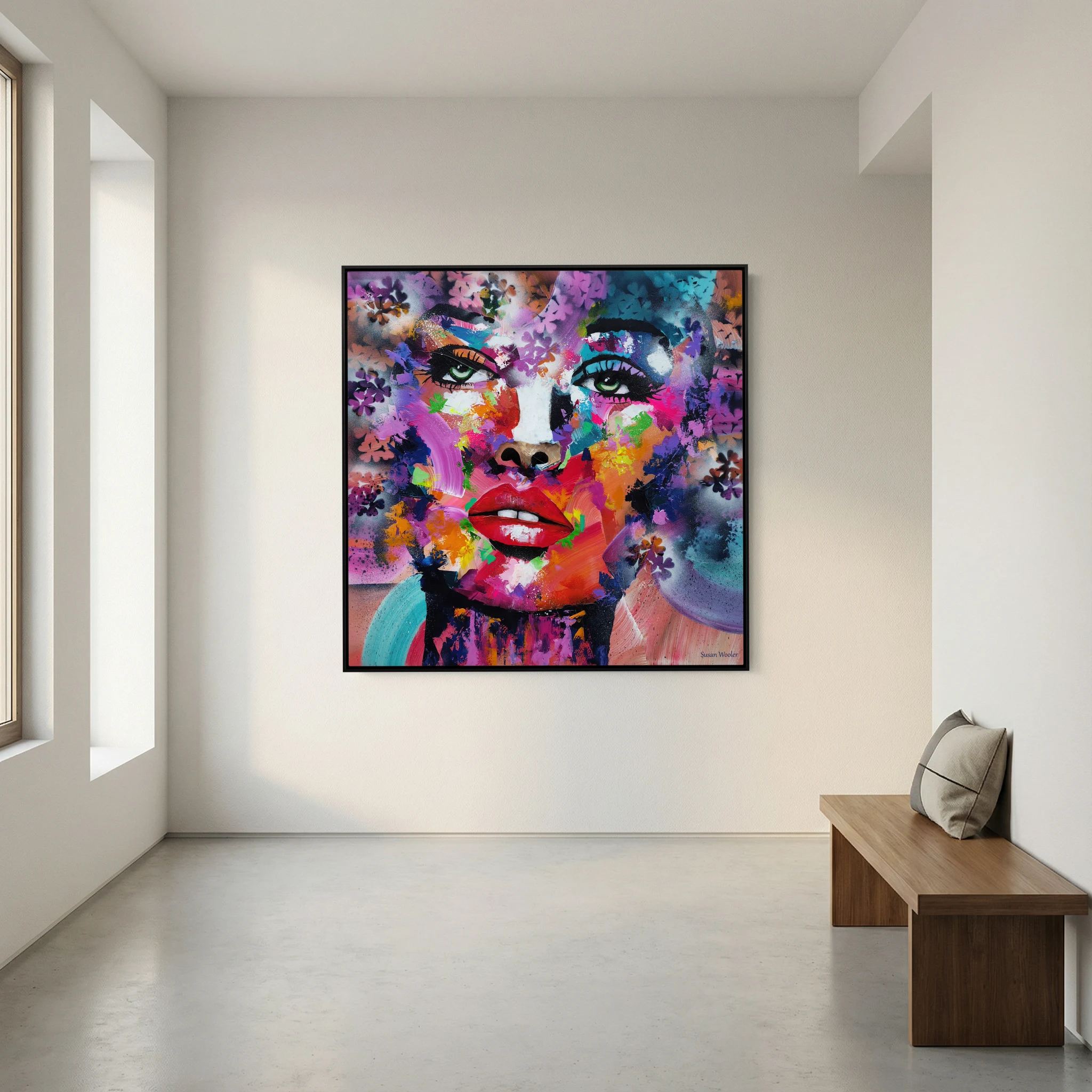 Spectrum of a Soul - Framed Canvas Print