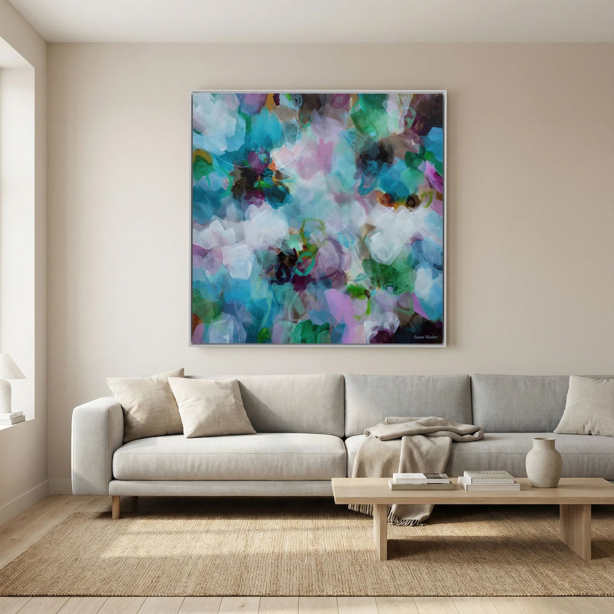 Breathe - Framed Canvas Print