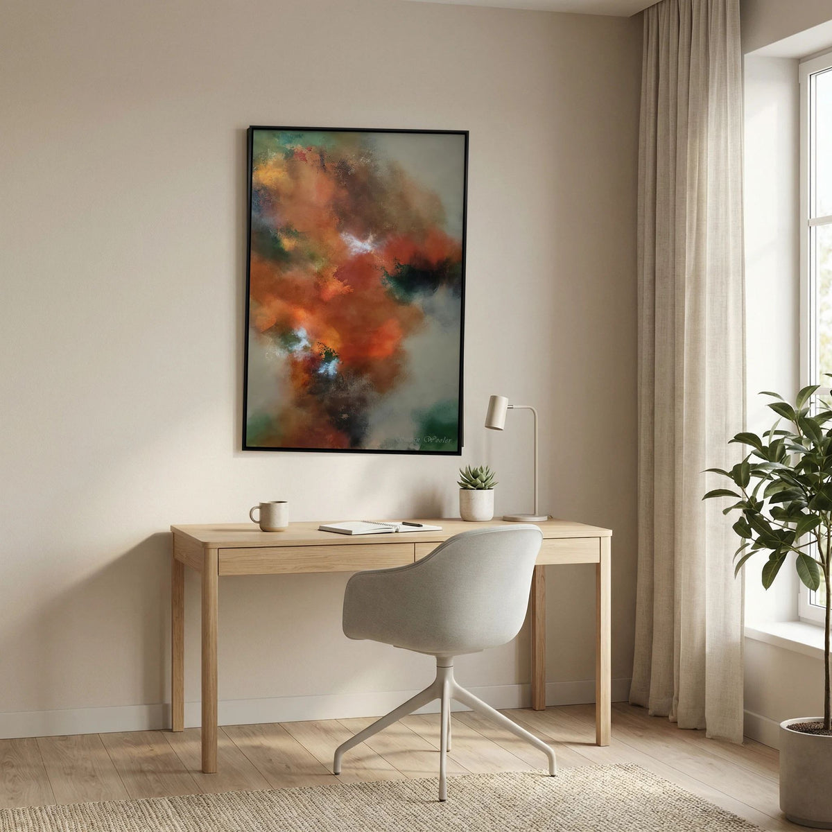 Copper & Clay - Framed Canvas Print