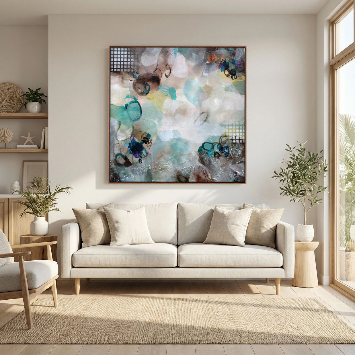 Mountain Dawn - Framed Canvas Print
