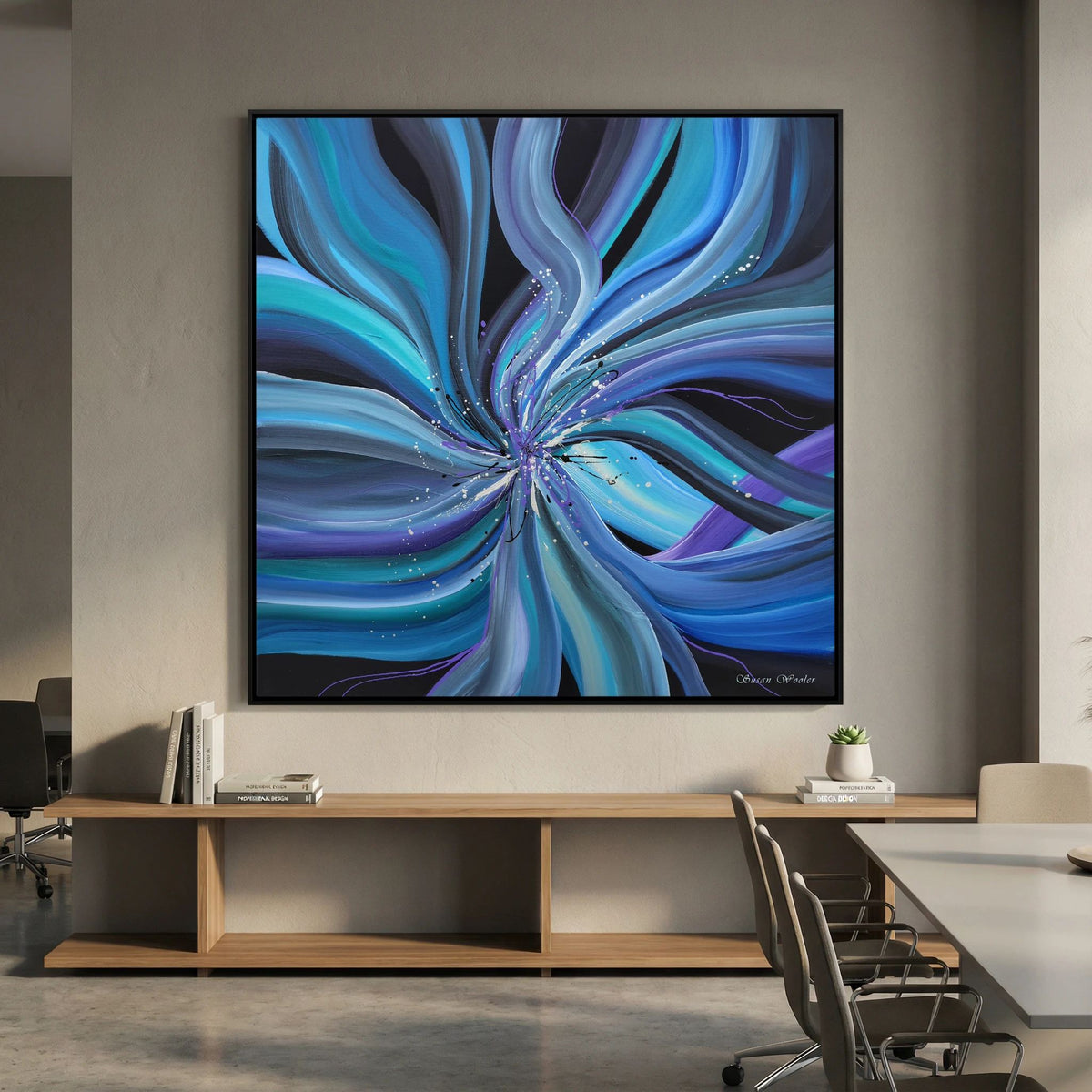 Vortex - Framed Canvas Print
