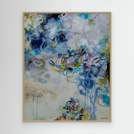Exhaled Emotions - Framed Canvas Print
