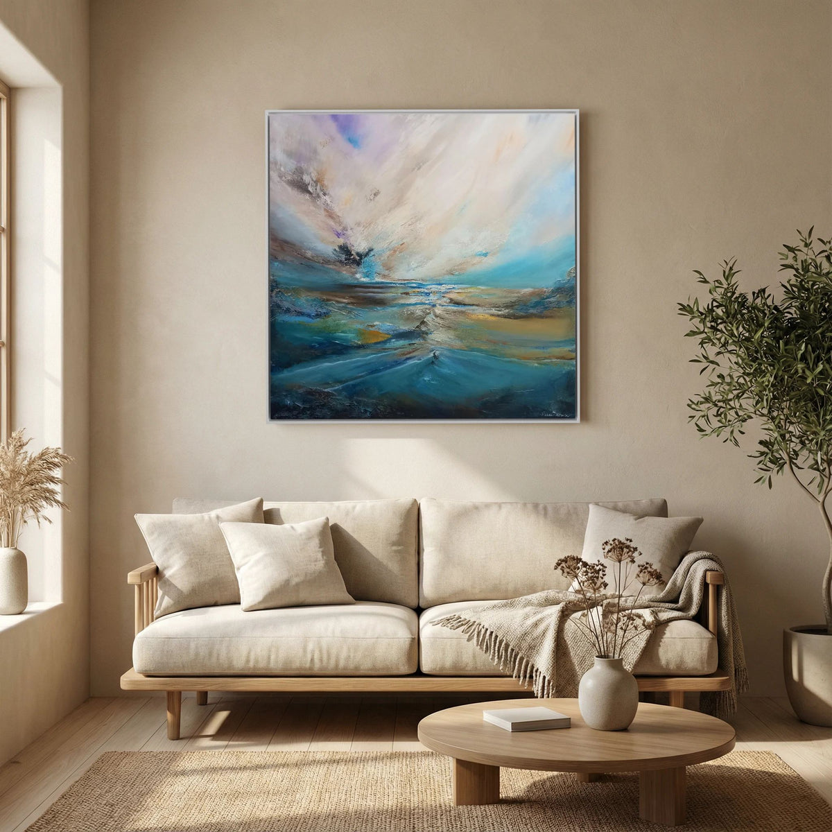 Silent Drift - Framed Canvas Print