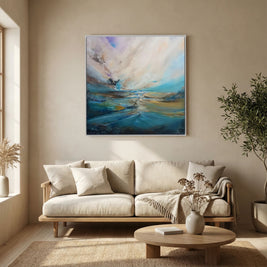 Silent Drift - Framed Canvas Print