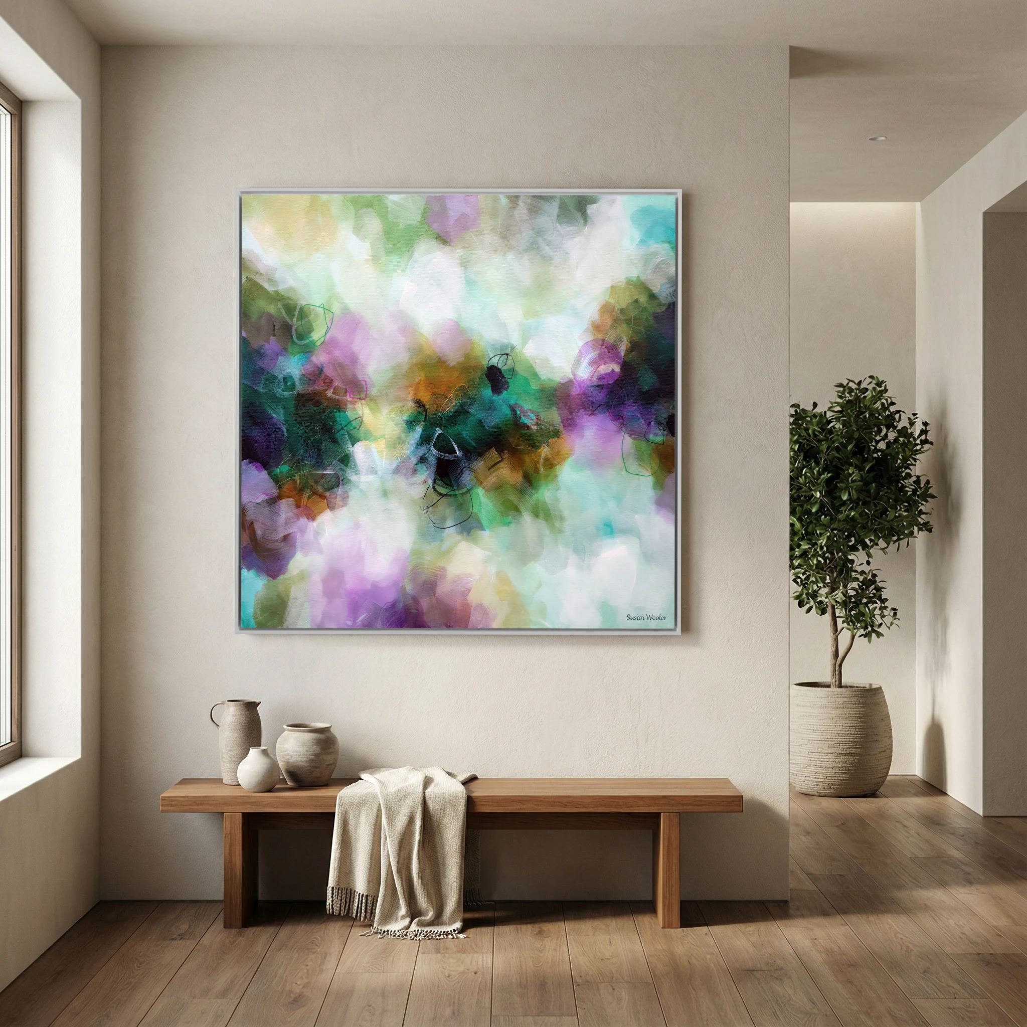 Whispers in the Forest- Framed Canvas Print
