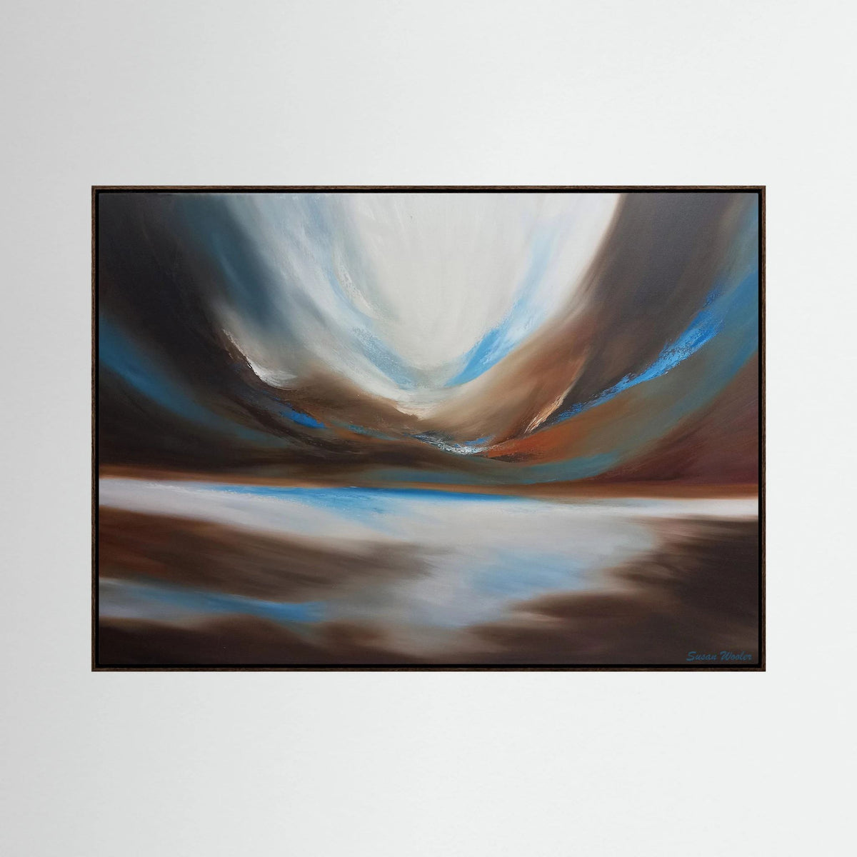 Drifting Light - Framed Canvas Print
