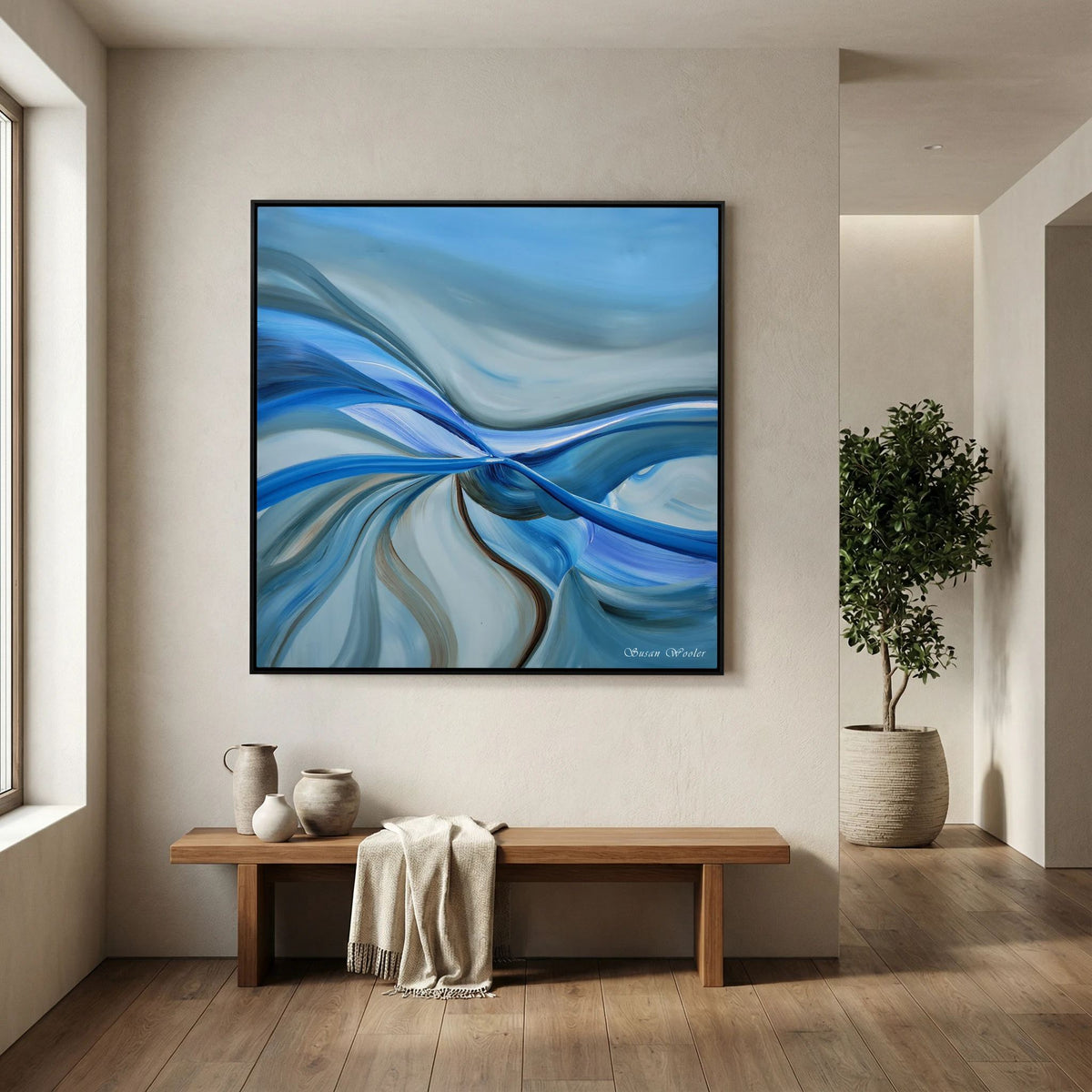 Confluence - Framed Canvas Print