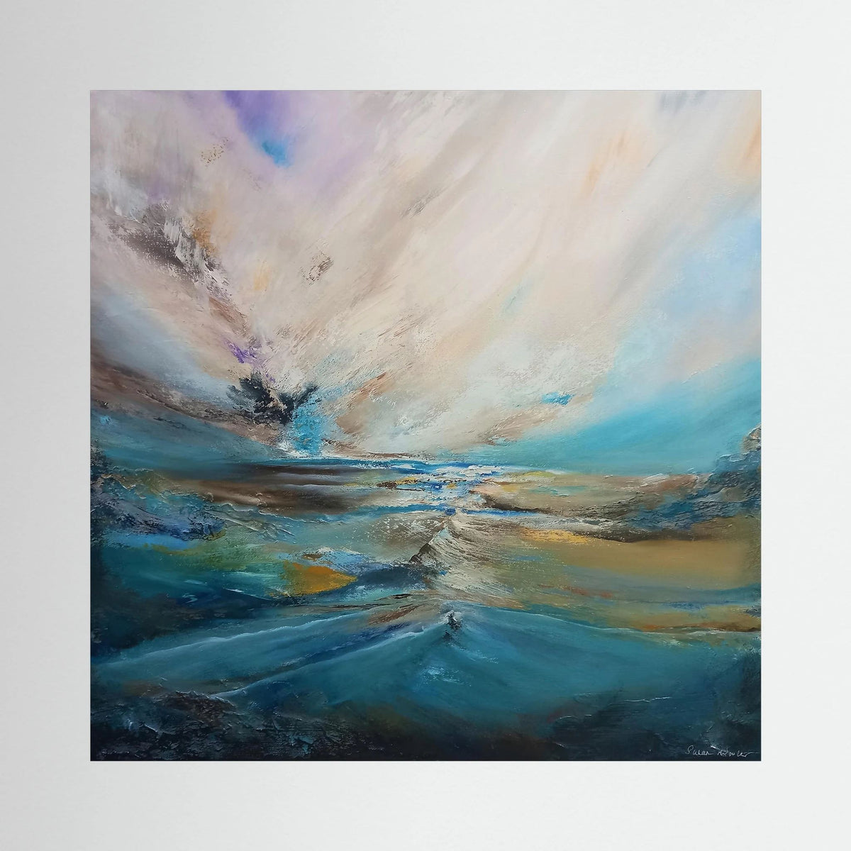 Silent Drift - Framed Canvas Print