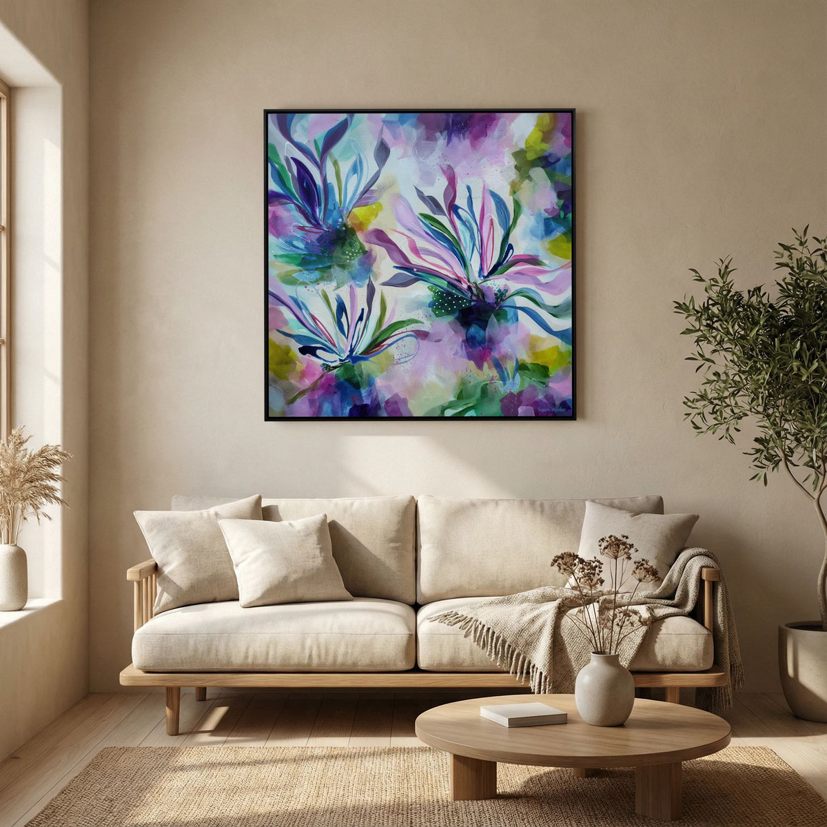 Forever in Bloom - Framed Canvas Print