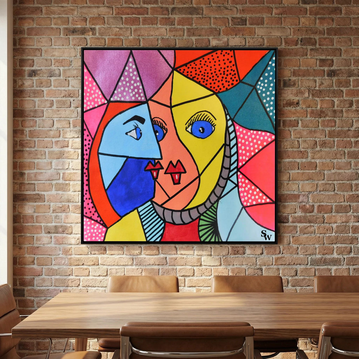 The Modern Muse - Framed Canvas Print