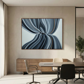 Structural Flow - Framed Canvas Print