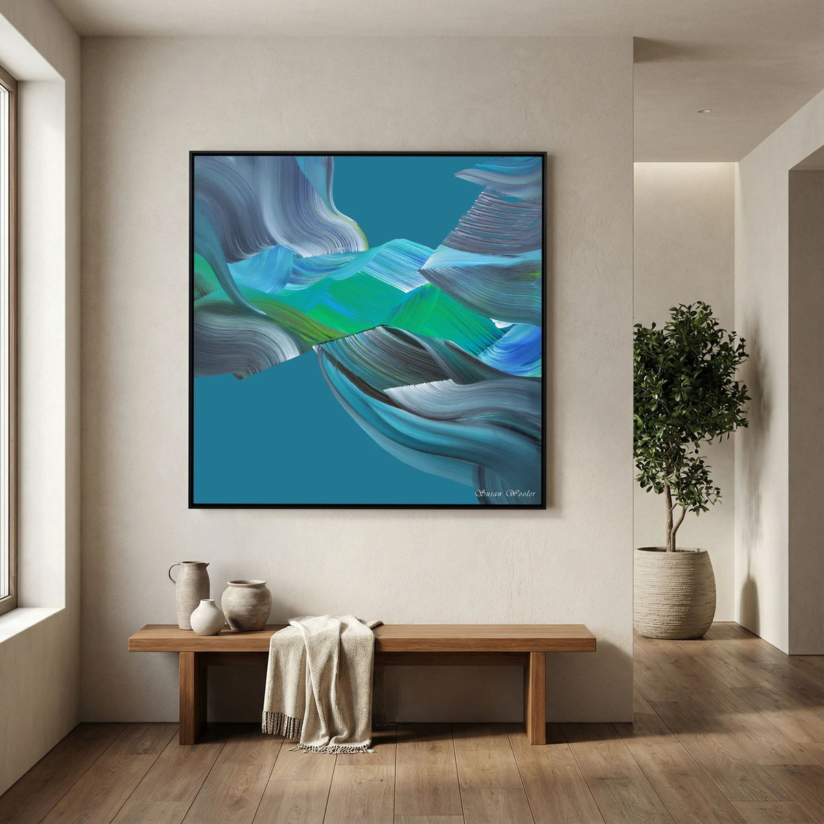 Meridian - Framed Canvas Print