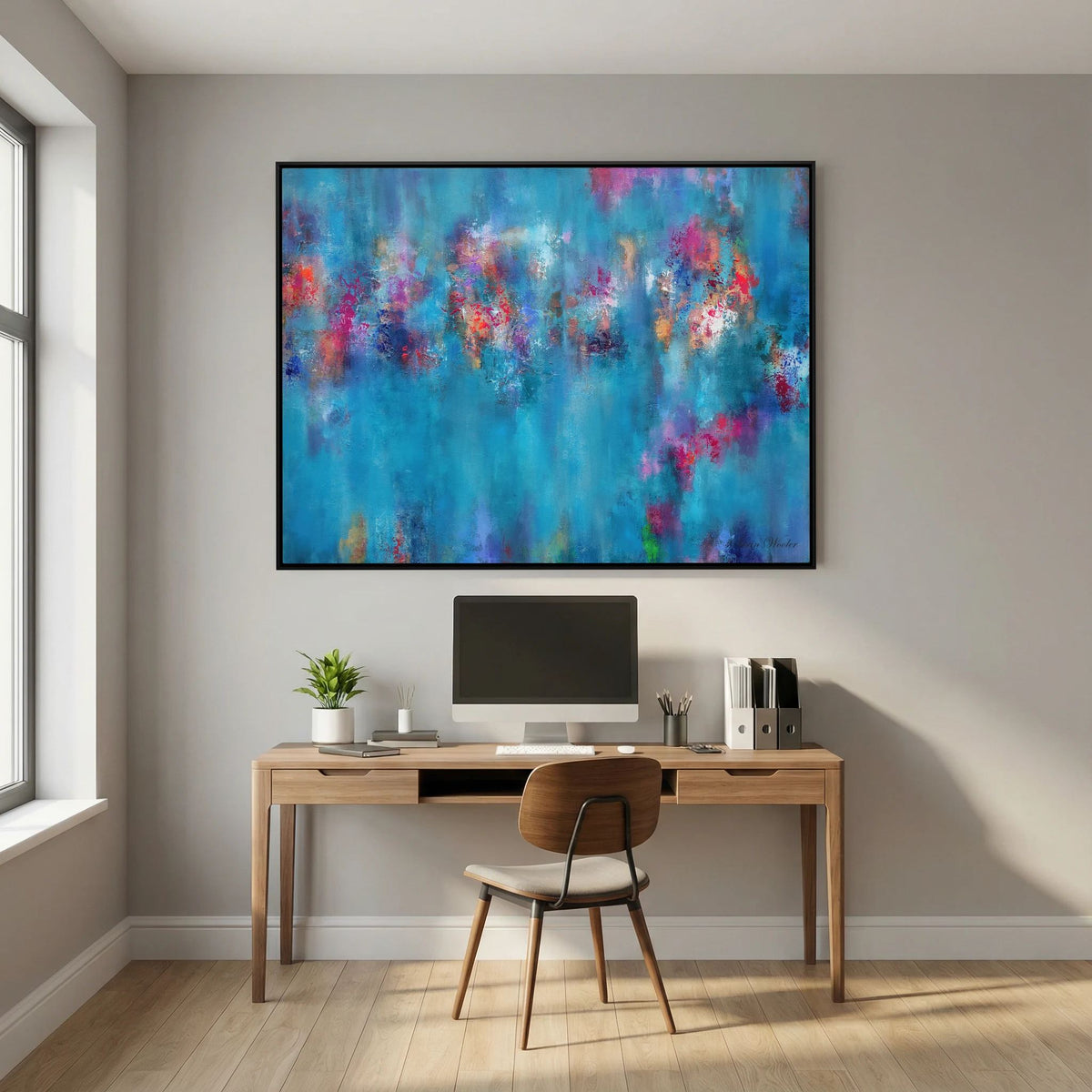 Where the Light Rested - Framed Canvas Print