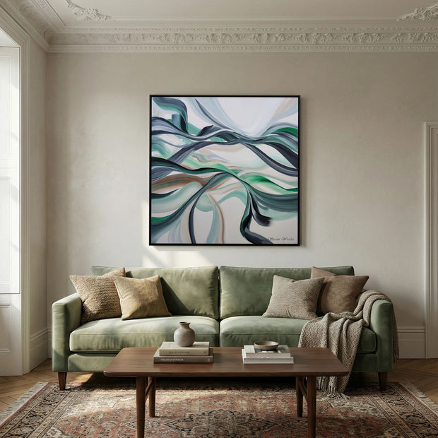 Undulation - Framed Canvas Print
